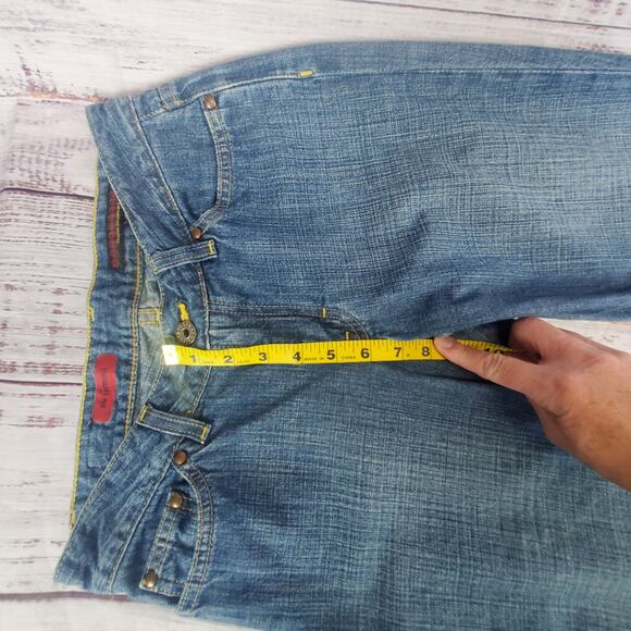 Adriano Goldschmied Ag The Gemini Straight Y2K Jeans Low Rise Retro Med Wash 27 - Picture 9 of 11